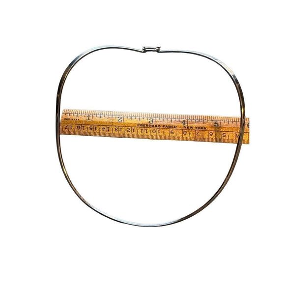 Sterling silver 925 choker slide necklace with hook clasp retro - Picture 1 of 6